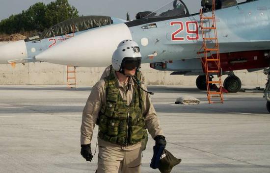 资料图：俄空天军飞行员