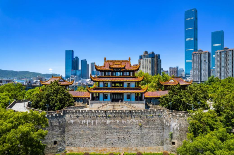 天心阁素有“潇湘古阁，秦汉名城”之美誉，是长沙历史文化沉淀与传承的缩影。图片来源：掌上长沙