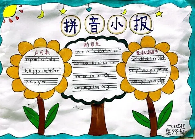 拼音手抄报_手的拼音_拼音手抄报模板一年级
