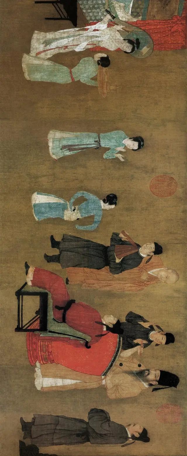 韩熙载夜宴图全图长图全景_韩熙载夜宴图_韩熙熙载夜宴图