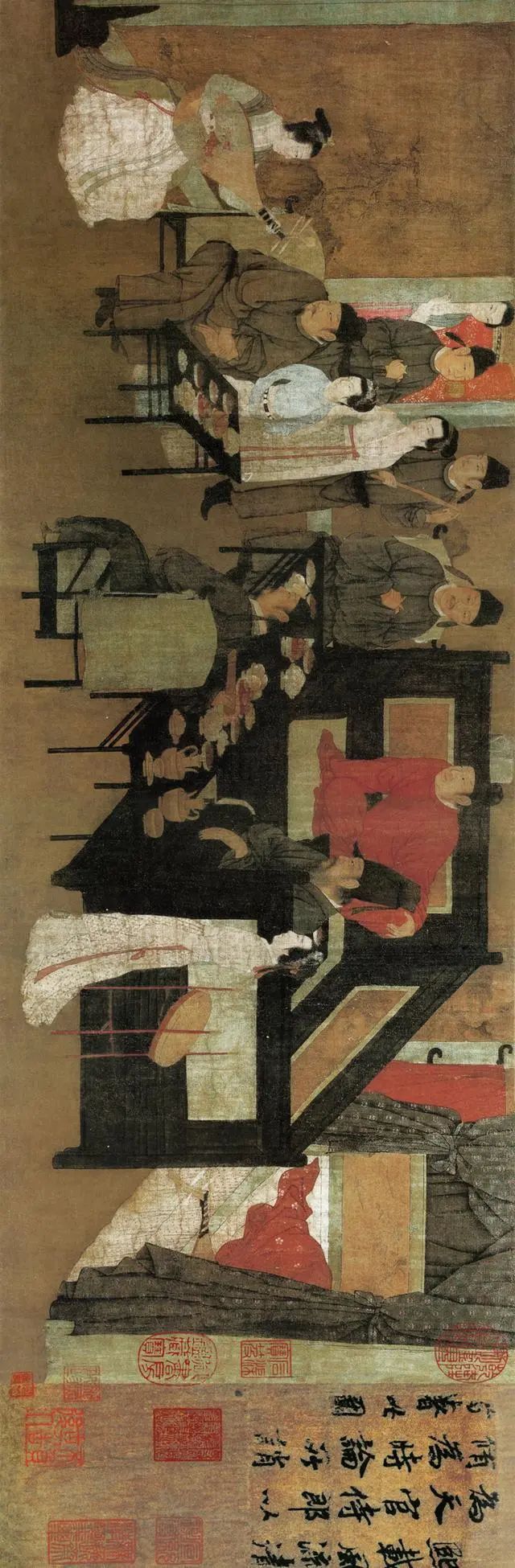 韩熙载夜宴图_韩熙载夜宴图全图长图全景_韩熙熙载夜宴图