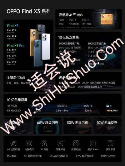 oppo find x3系列手机配置具体介绍-图1