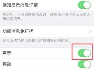 苹果手机微信提示音在哪里设置-图7